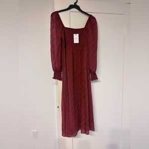 NWT OPT smocked maxi dress
